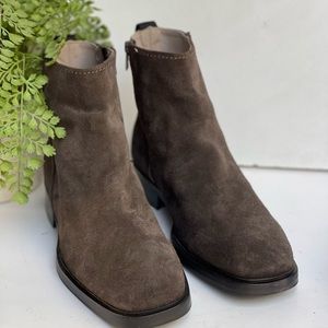 ALLSAINTS🔴Seth Suede Pull on Chelsea boots Bitter Chocolate men size 43